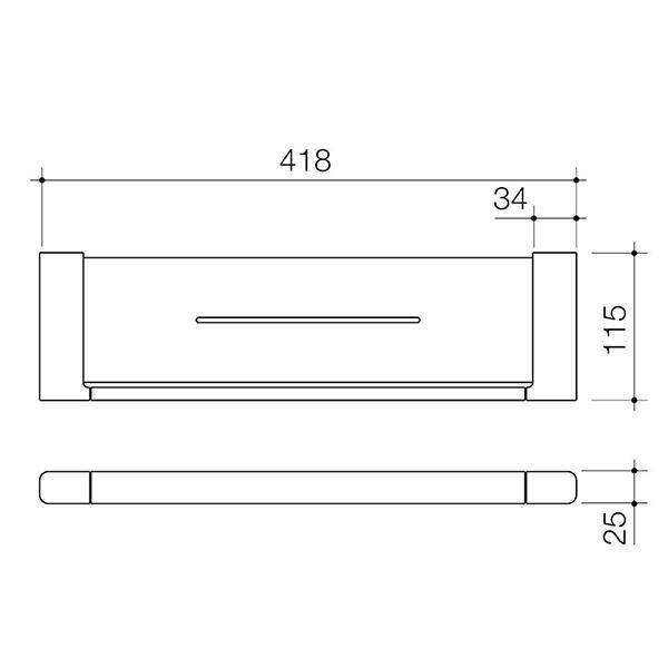 Caroma Luna Metal Shelf