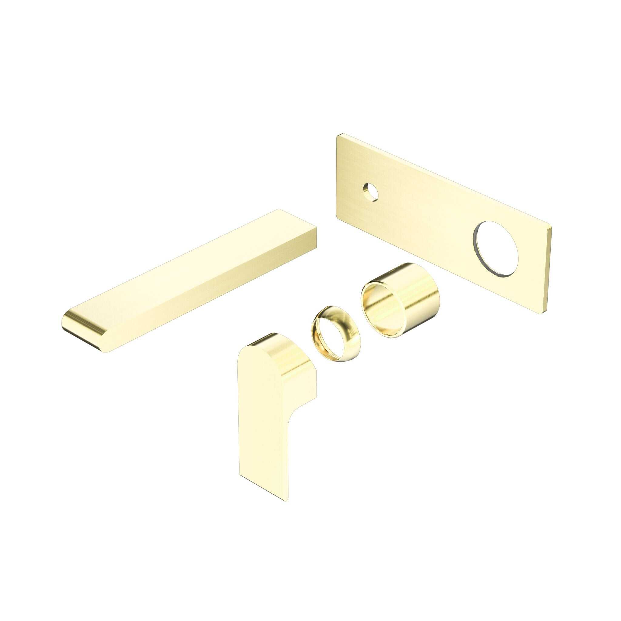 NERO BIANCA WALL BASIN/BATH MIXER 187MM TRIM KITS ONLY BRUSHED GOLD