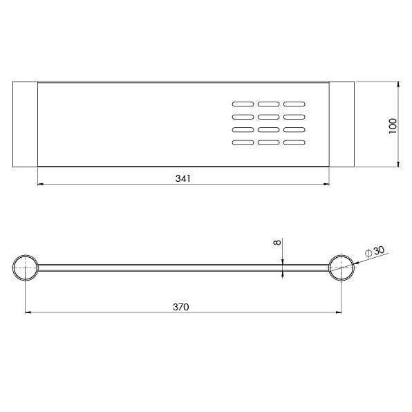 Phoenix Vivid Slimline Metal Shelf