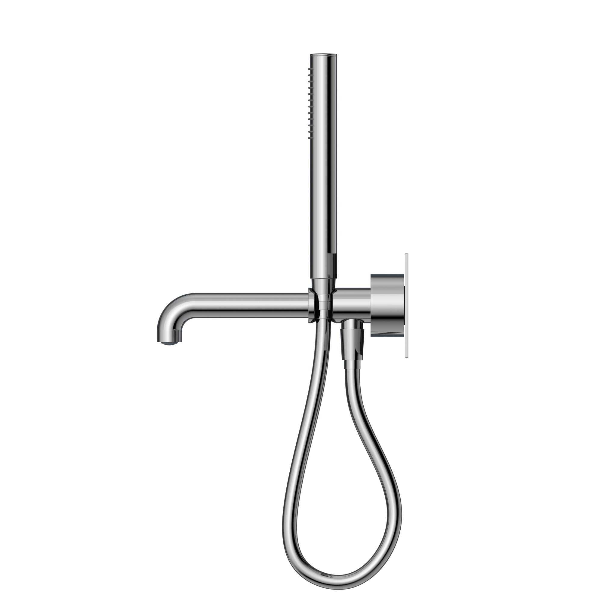 NERO KARA PROGRESSIVE SHOWER SYSTEM WITH SPOUT 230MM CHROME