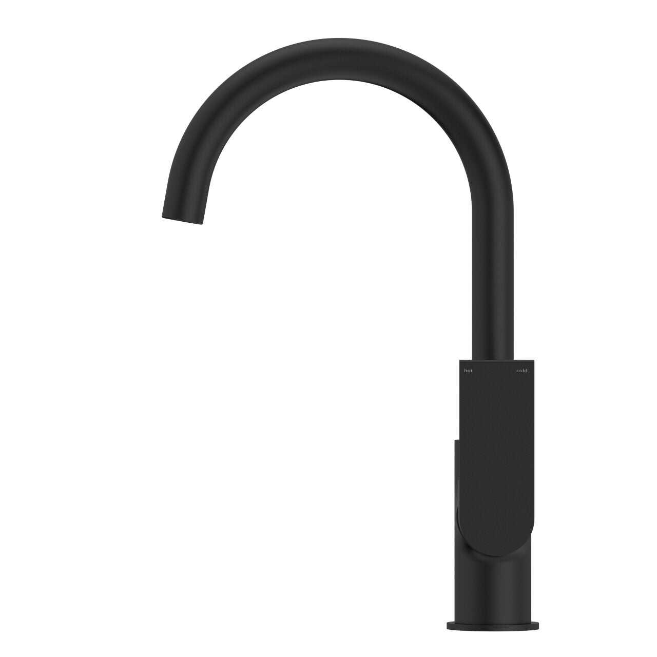 NERO BIANCA KTICHEN MIXER GOOSENECK SPOUT MATTE BLACK