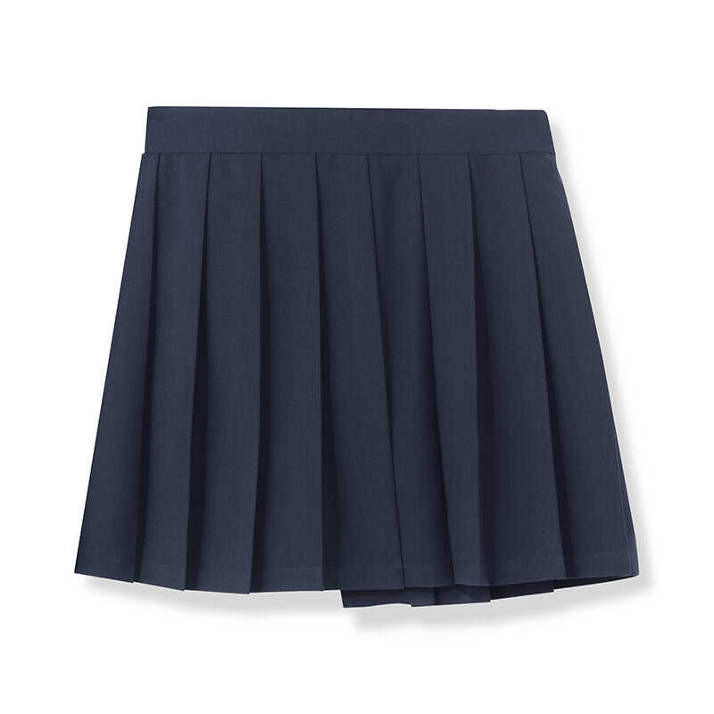 Navy Blue Reversible Style Pleated Skirt Shorts