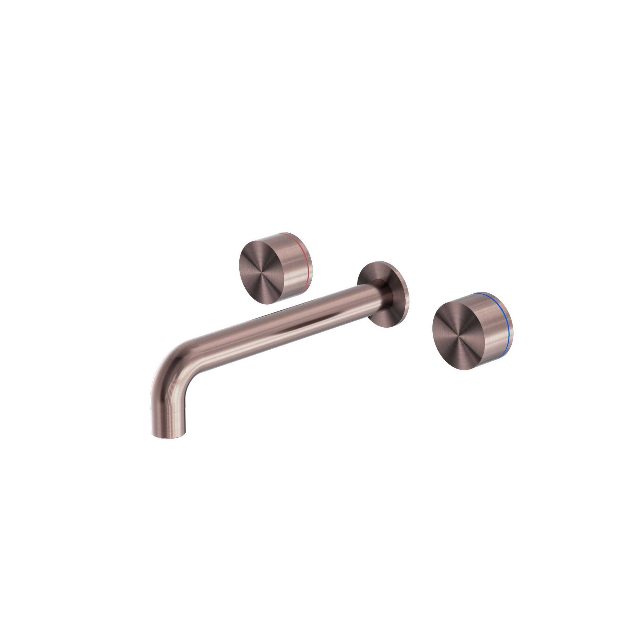 NERO KARA WALL BASIN SET 180MM BRUSHED BRONZE