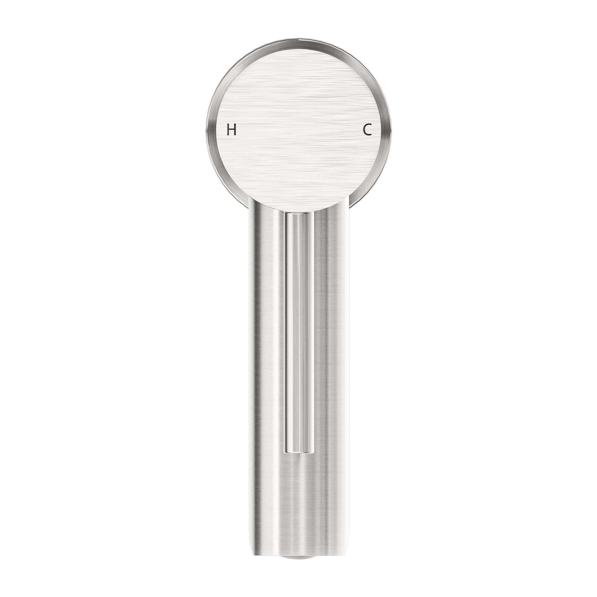 NERO DOLCE BASIN MIXER STRAIGH SPOUT BRUSHED NICKEL