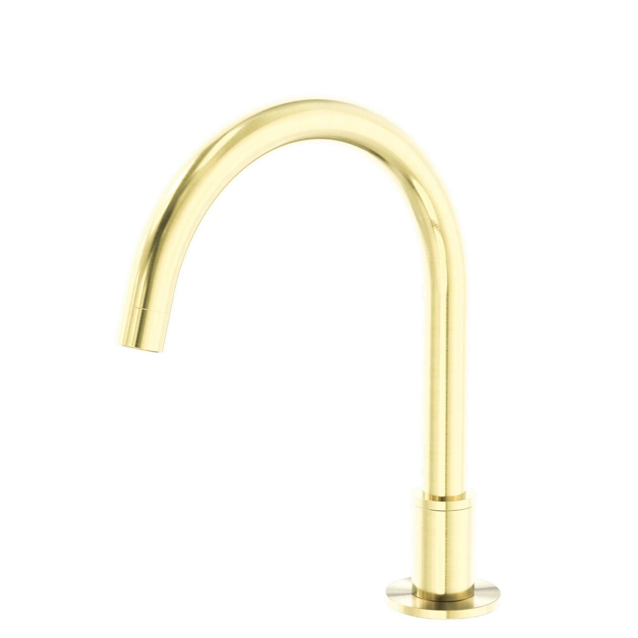 NERO KARA HOB MOUNT BATH SPOUT ONLY G1/2 FEMALE INLET BRUSHED GOLD