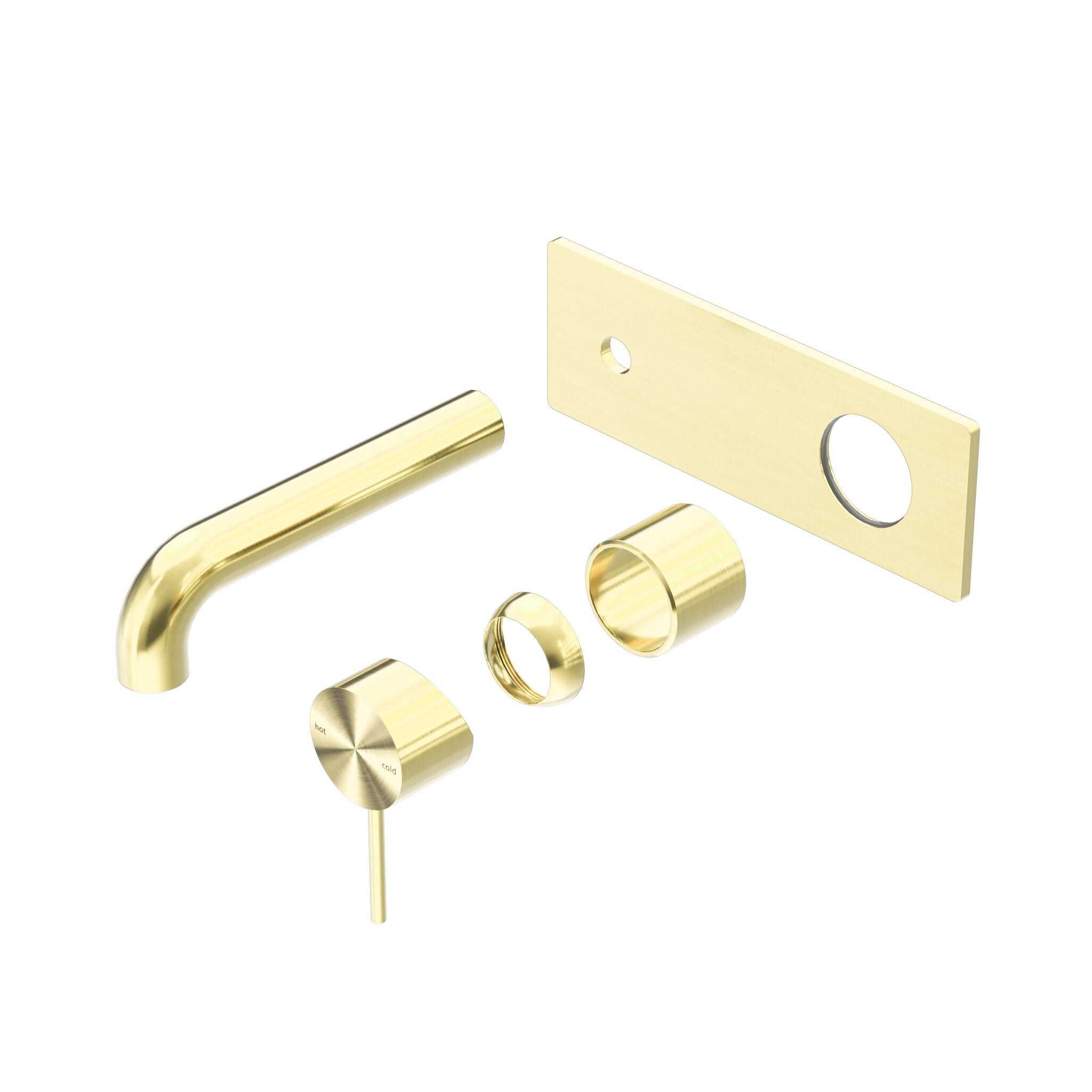 NERO MECCA WALL BASIN/BATH MIXER 160MM TRIM KITS ONLY BRUSHED GOLD