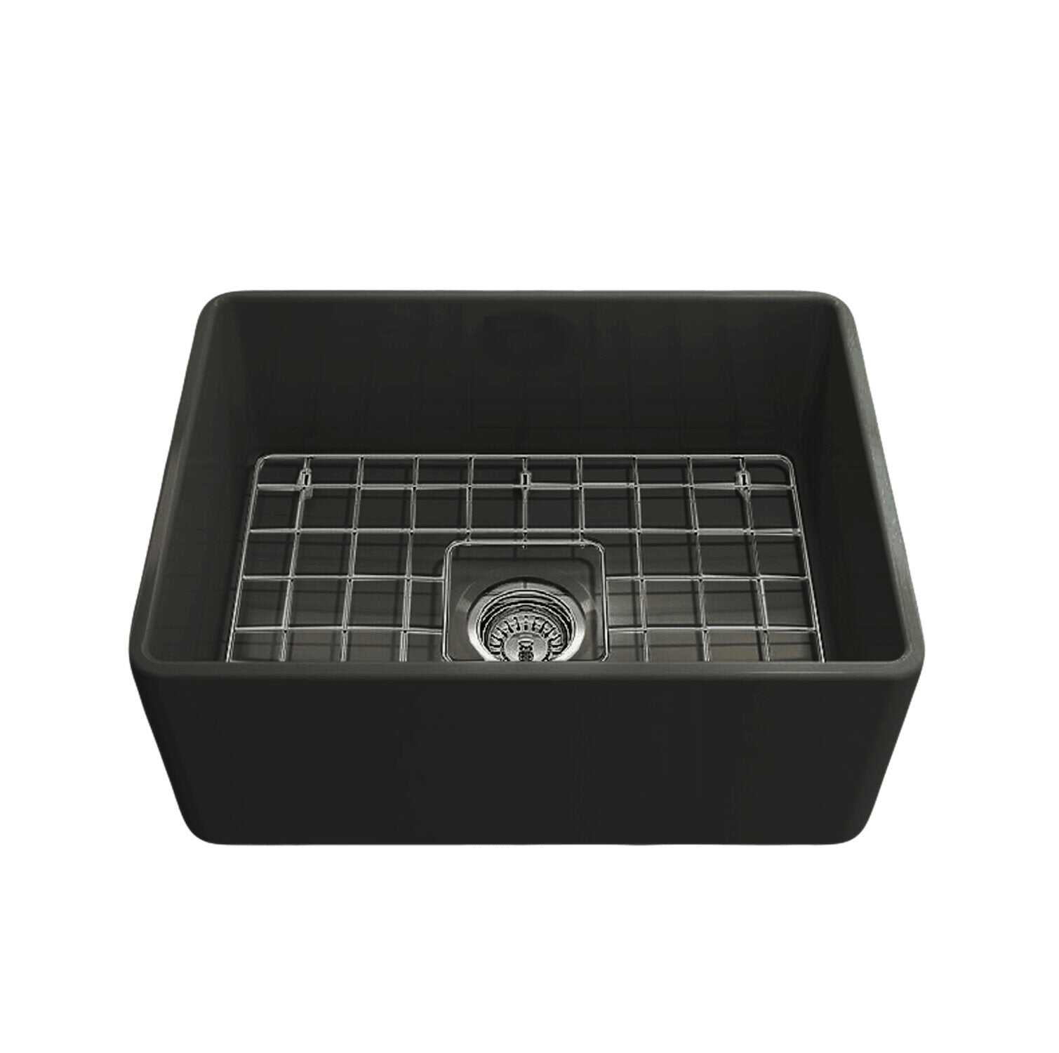 Turner Hastings Novi 60 x 46 Fine Fireclay Matte Black Butler Sink