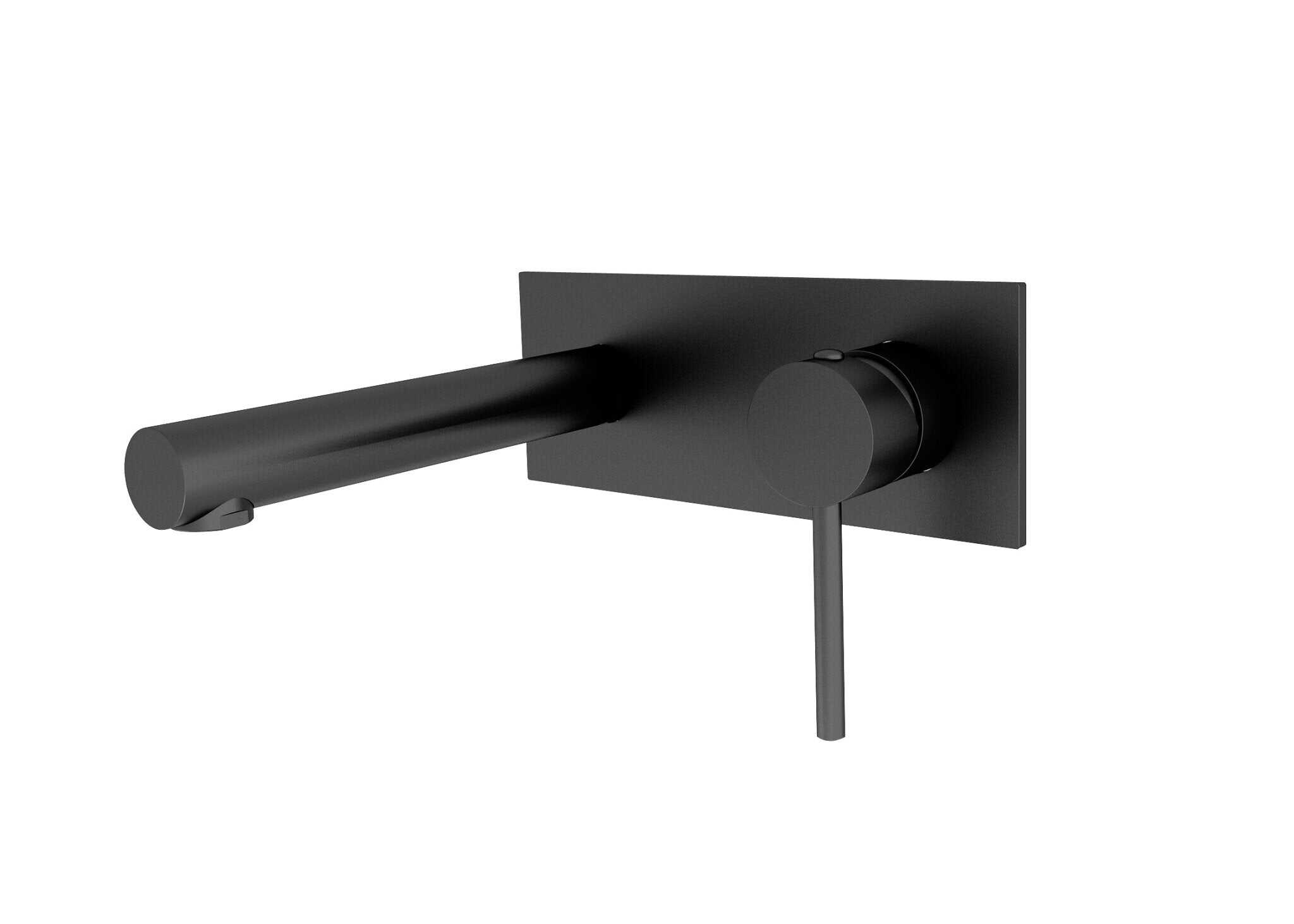 NERO DOLCE WALL BASIN MIXER STRAIGHT SPOUT MATTE BLACK