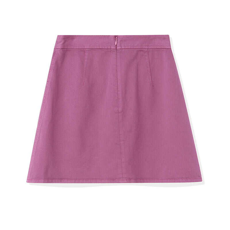 Purple A-Line Mini Skirt