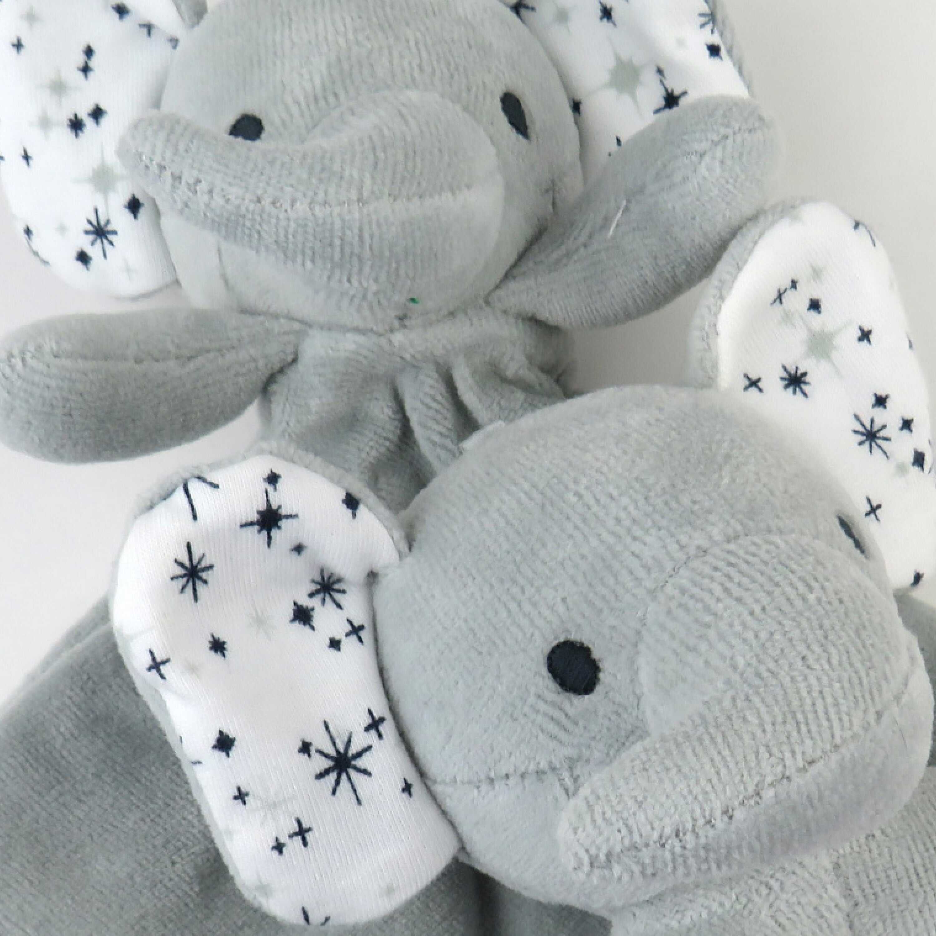 Elephant Lovey and Rattle JUMBO HUGS Gift Set