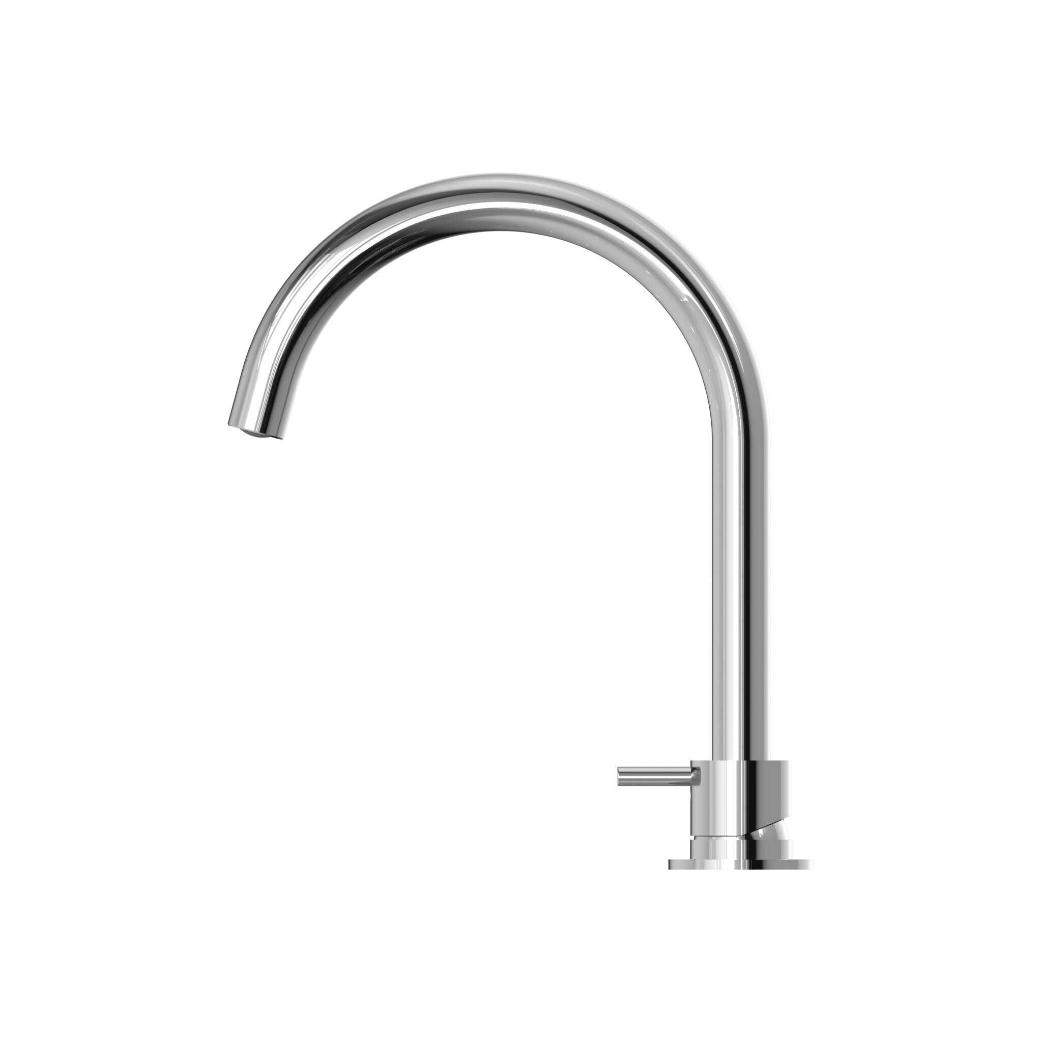 NERO MECCA HOB BASIN MIXER ROUND SWIVEL SPOUT CHROME