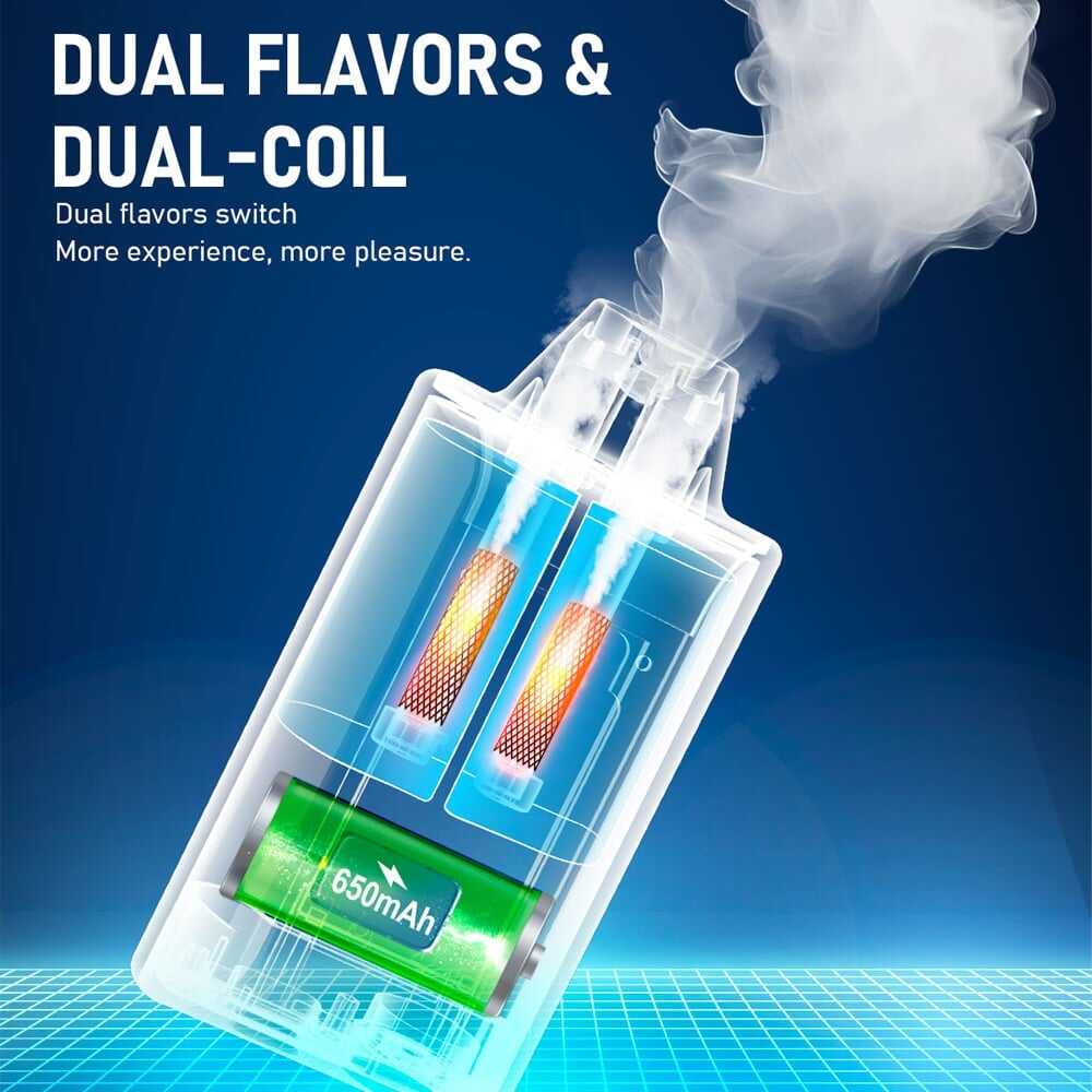 FANTA ORANGE & TRIPLE BERRY - FIBIE 15000 PUFFS Dual Flavors Disposable Vape