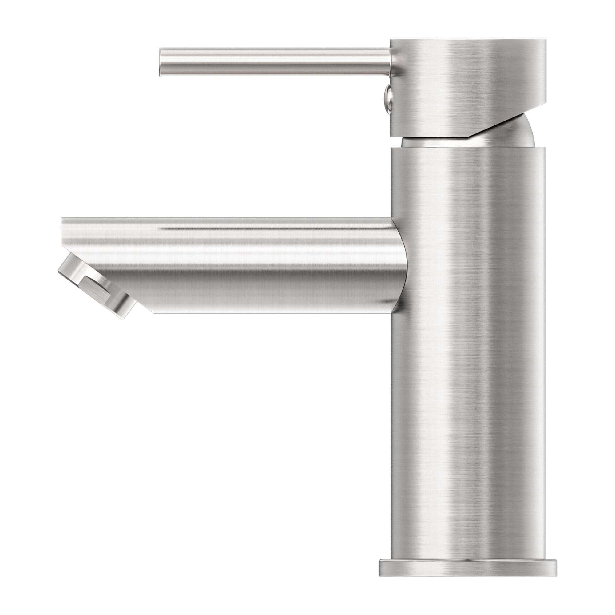 NERO DOLCE BASIN MIXER STRAIGH SPOUT BRUSHED NICKEL