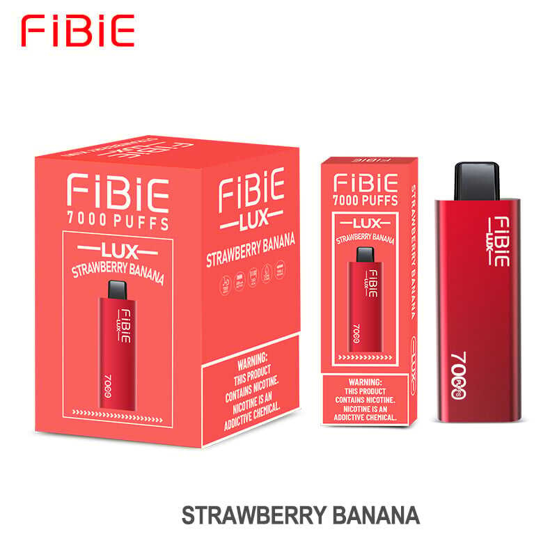 STRAWBERRY BANANA  - FIBIE 7000 PUFFS Disposable Vape