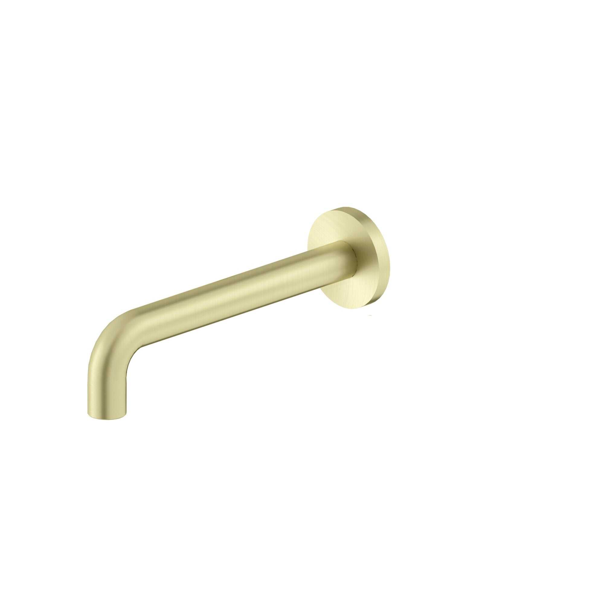 NERO X PLUS WALL BASIN SET SPOUT ONLY 215MM BRUSHED GOLD