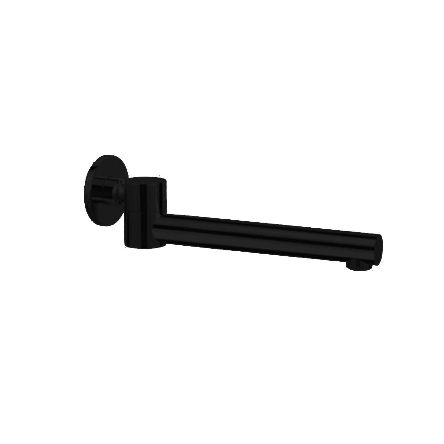 NERO DOLCE WALL MOUNTED SWIVEL BATH SPOUT ONLY MATTE BLACK