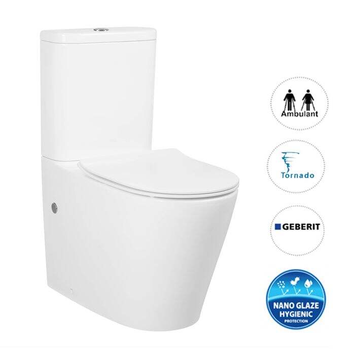 Oasis Rimless Back To Wall Toilet Suite