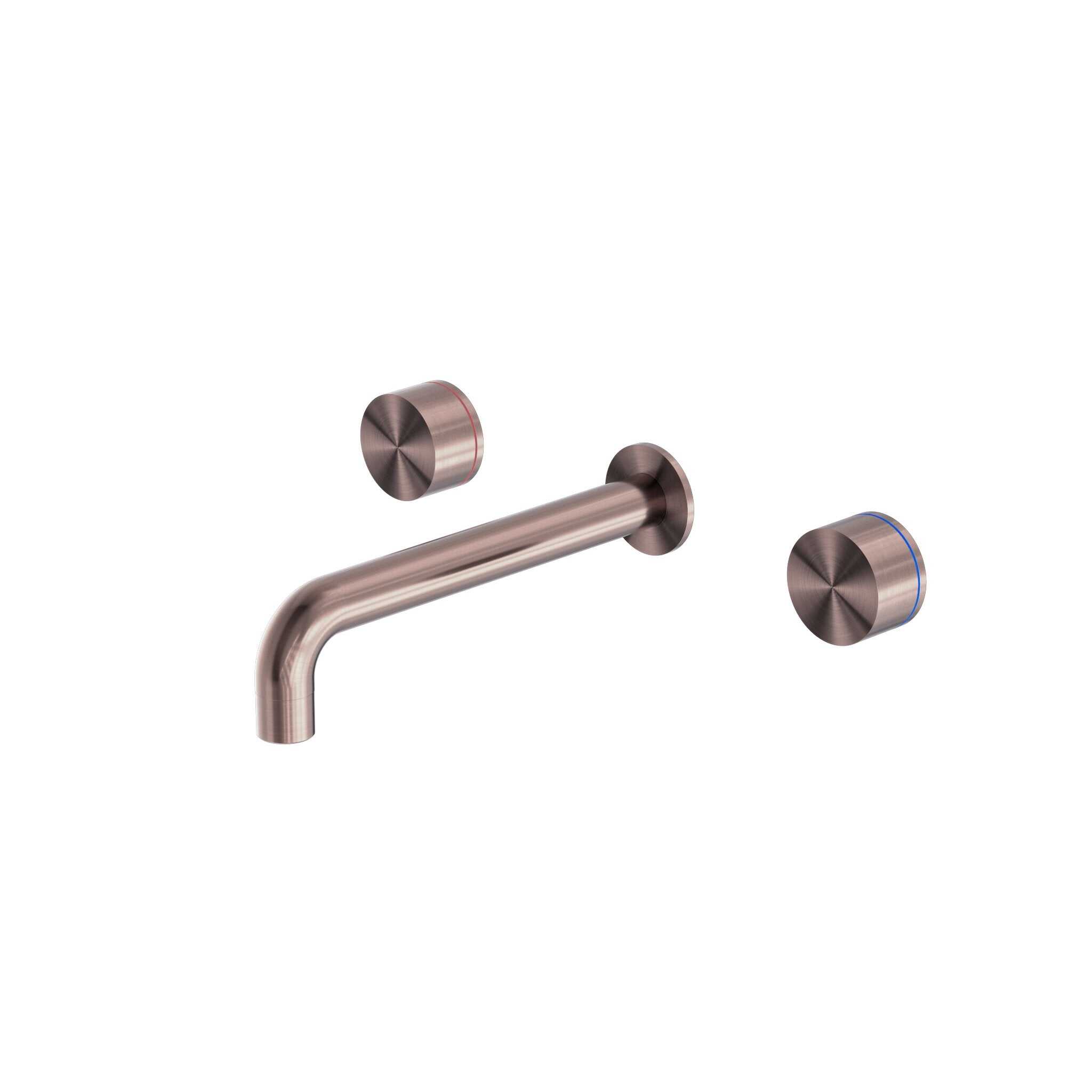 NERO KARA WALL BASIN SET 215MM BRUSHED BRONZE