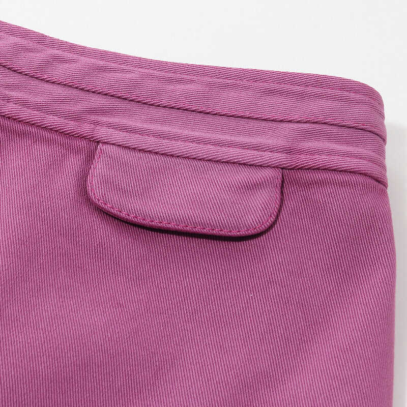 Purple A-Line Mini Skirt