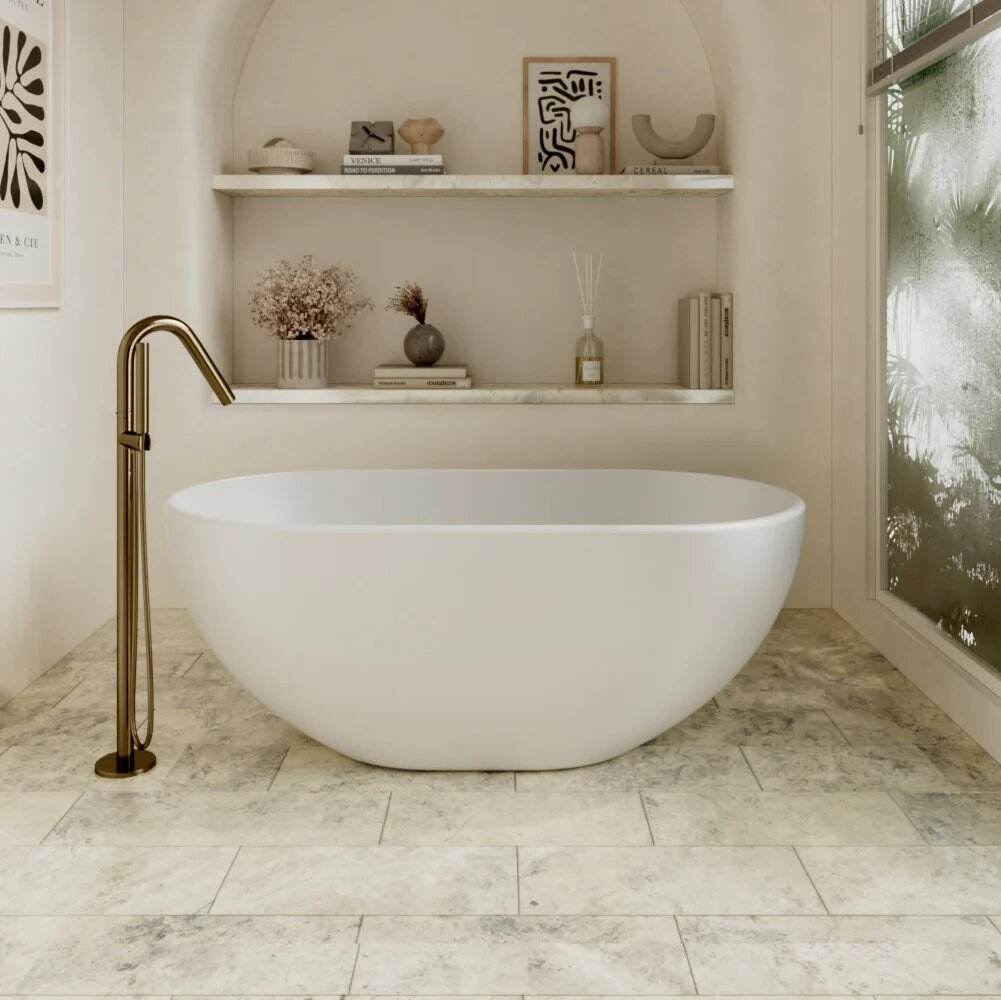 Cassa Design Egg Shape Freestanding Bath-Gloss White