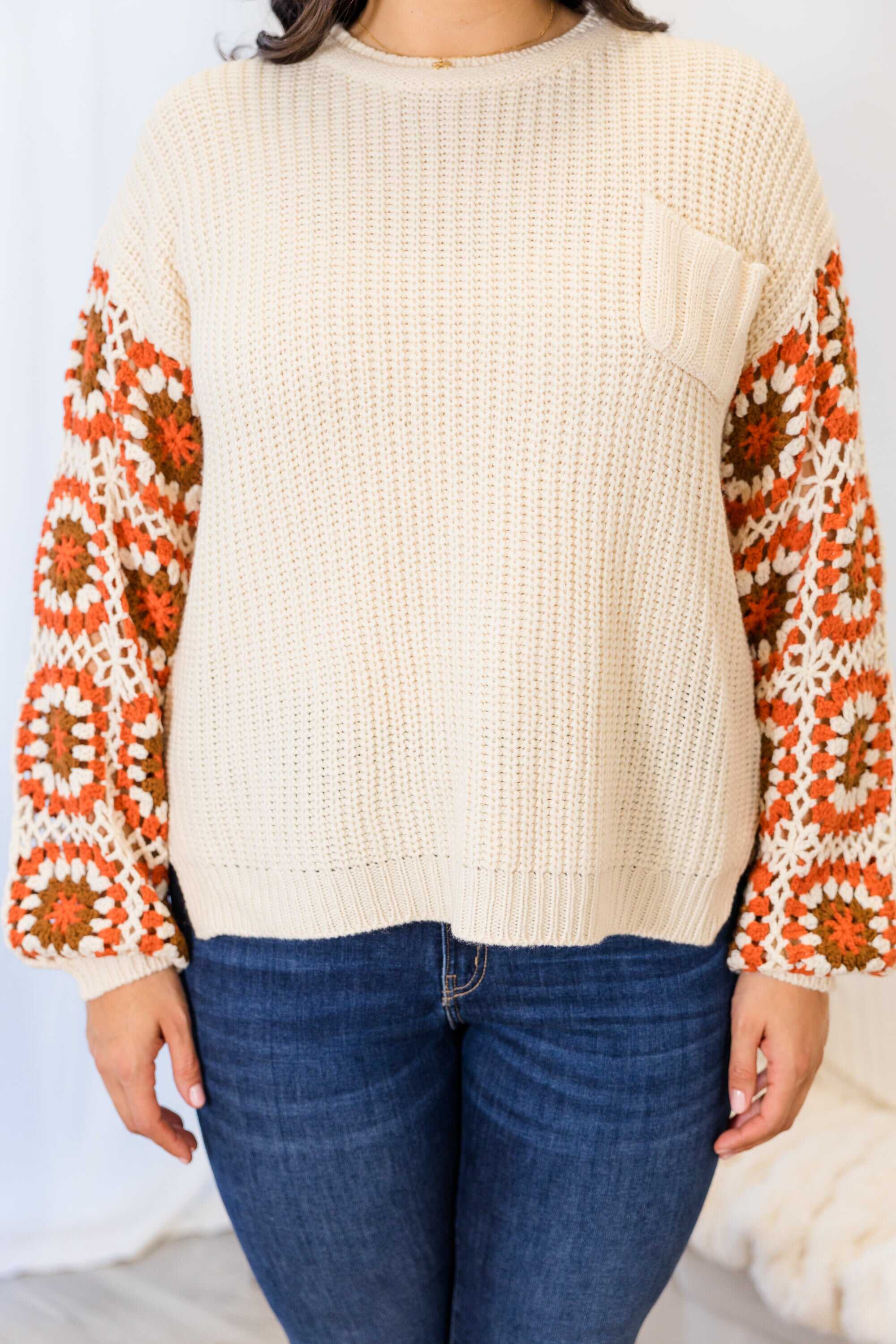 War And Peace Sweater, Cream