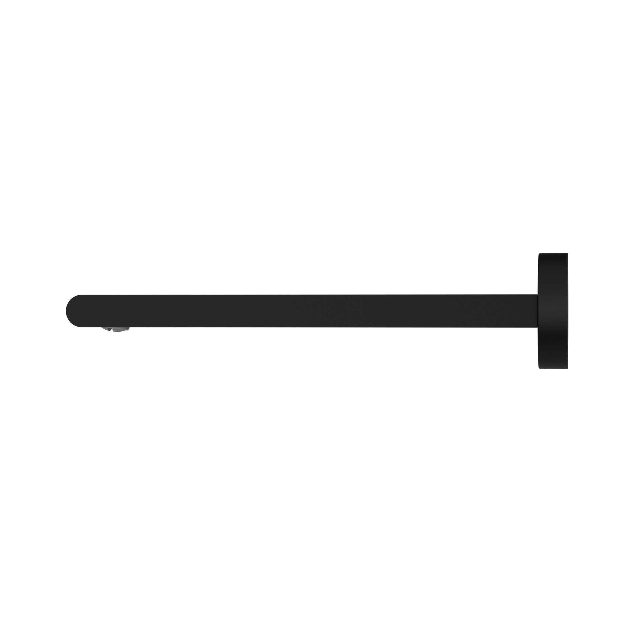 NERO BIANCA FIXED BASIN/BATH SPOUT ONLY 240MM MATTE BLACK