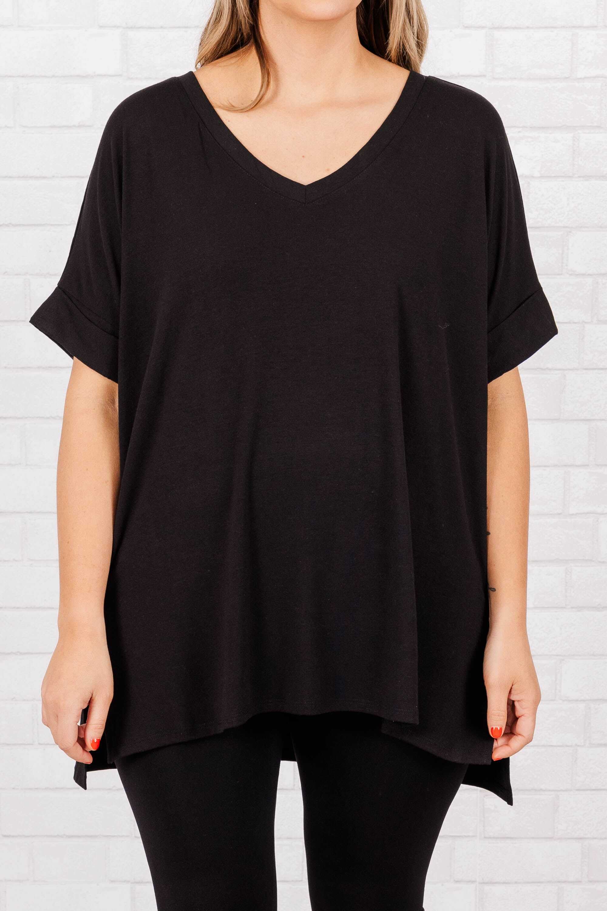 Comfy Travels Top, Black