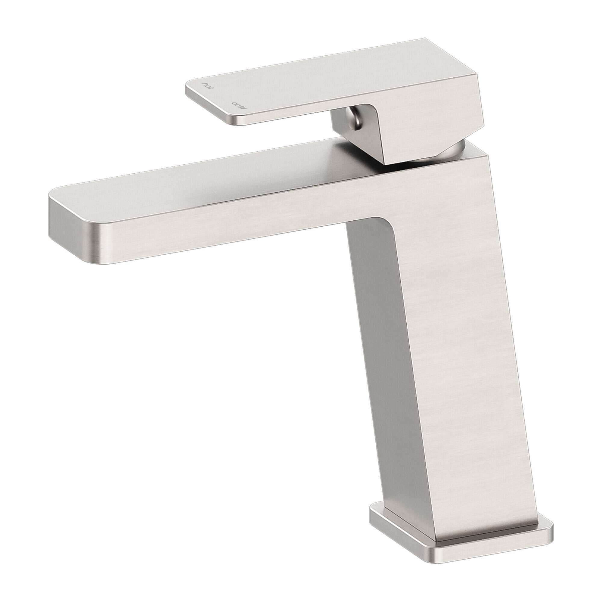 NERO CELIA BASIN MIXER ANGLE SPOUT BRUSHED NICKEL