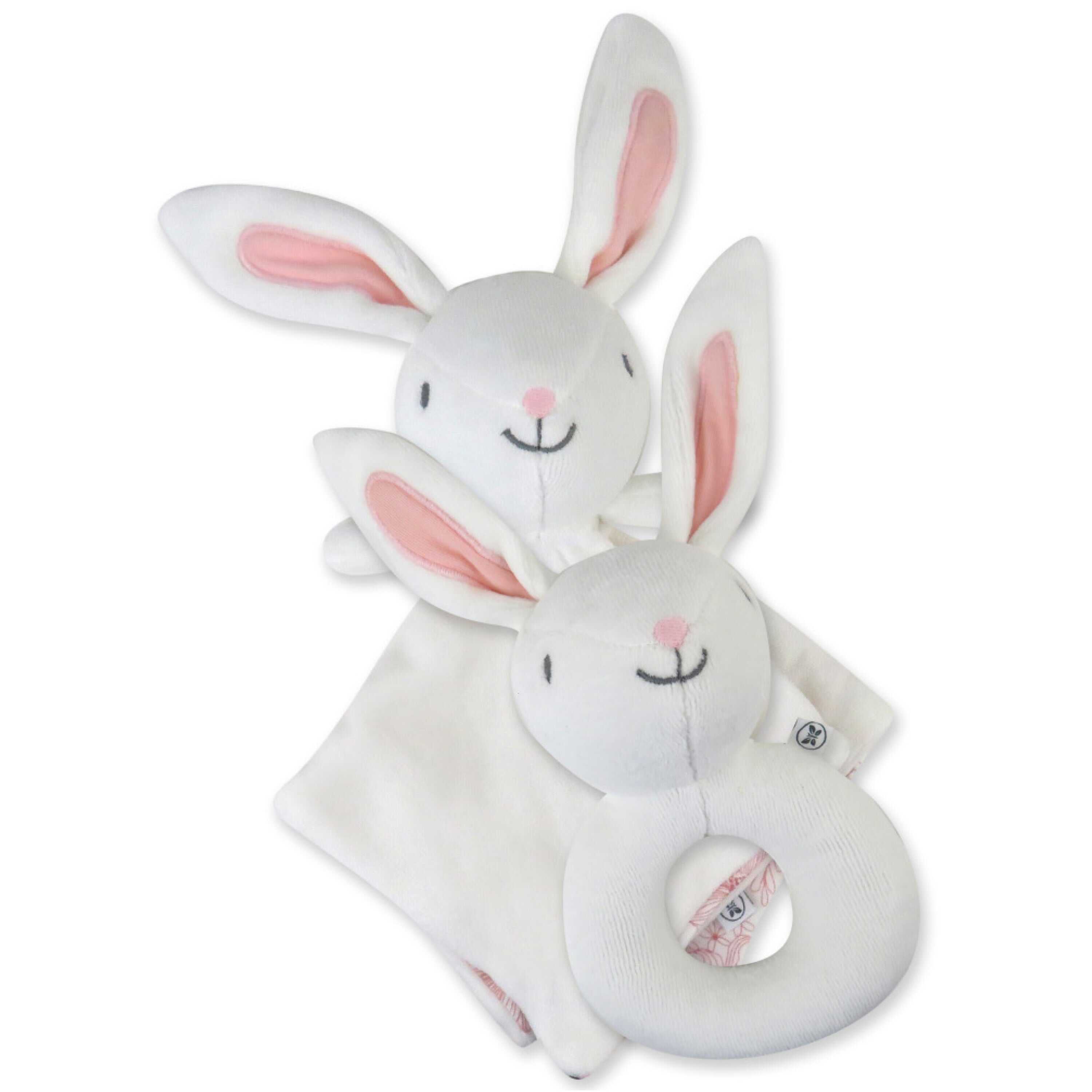 Rabbit Lovey and Rattle BUNNY SWEET Gift Set