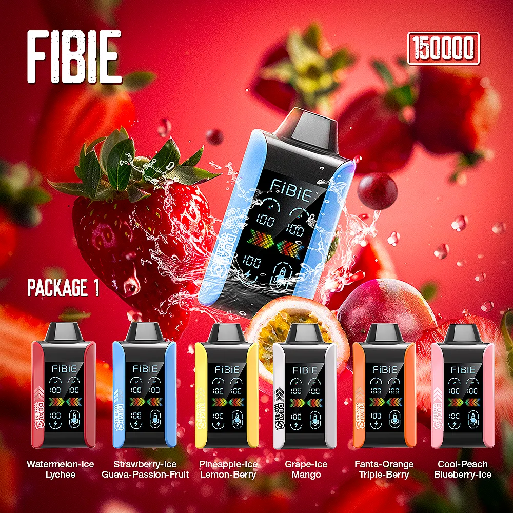 FANTA ORANGE & TRIPLE BERRY - FIBIE 15000 PUFFS Dual Flavors Disposable Vape