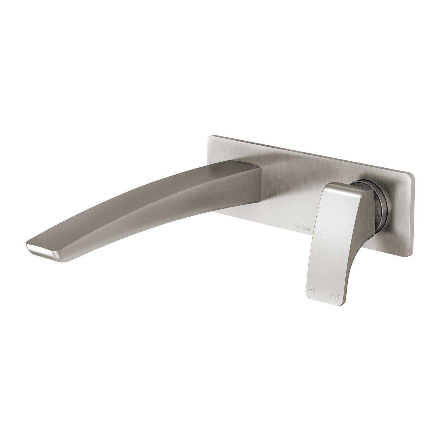 Phoenix Rush Wall Basin/ Bath Mixer Set 180mm