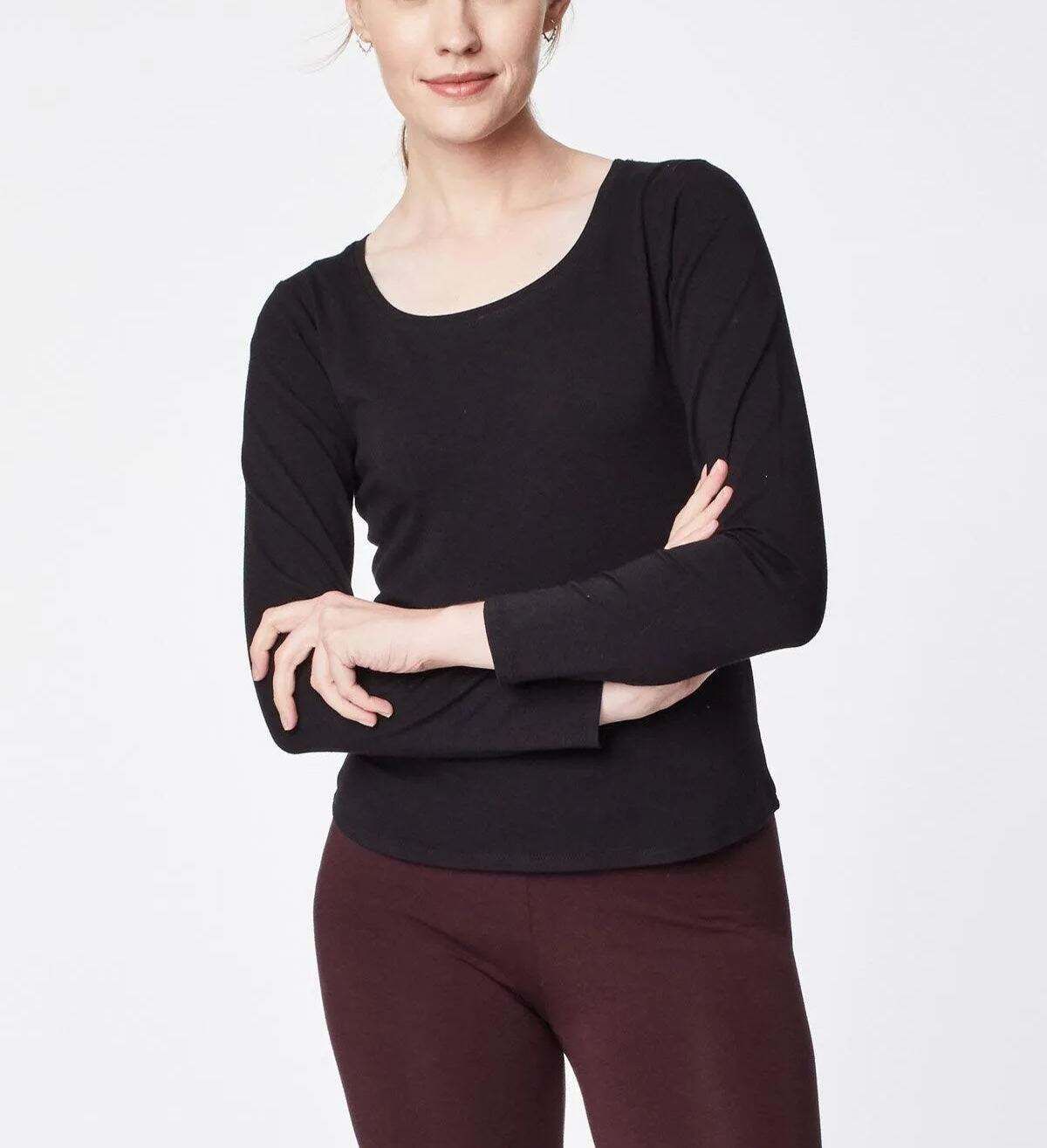 Bamboo Base Layer Tee - Black