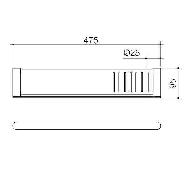 Caroma Urbane II Metal Shelf