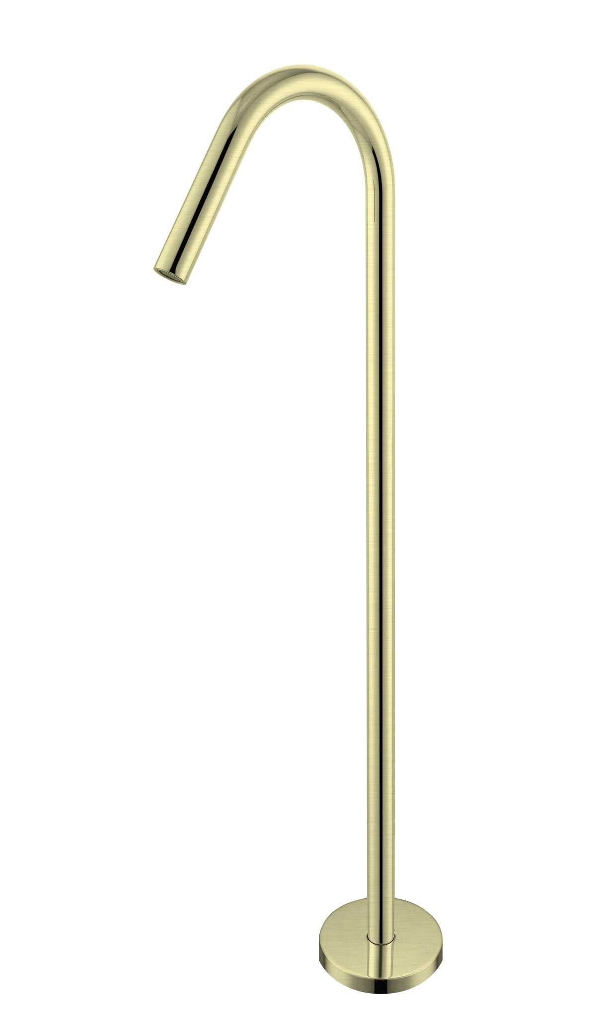 NERO MECCA FREESTANDING BATH SPOUT ONLY BRUSHED GOLD