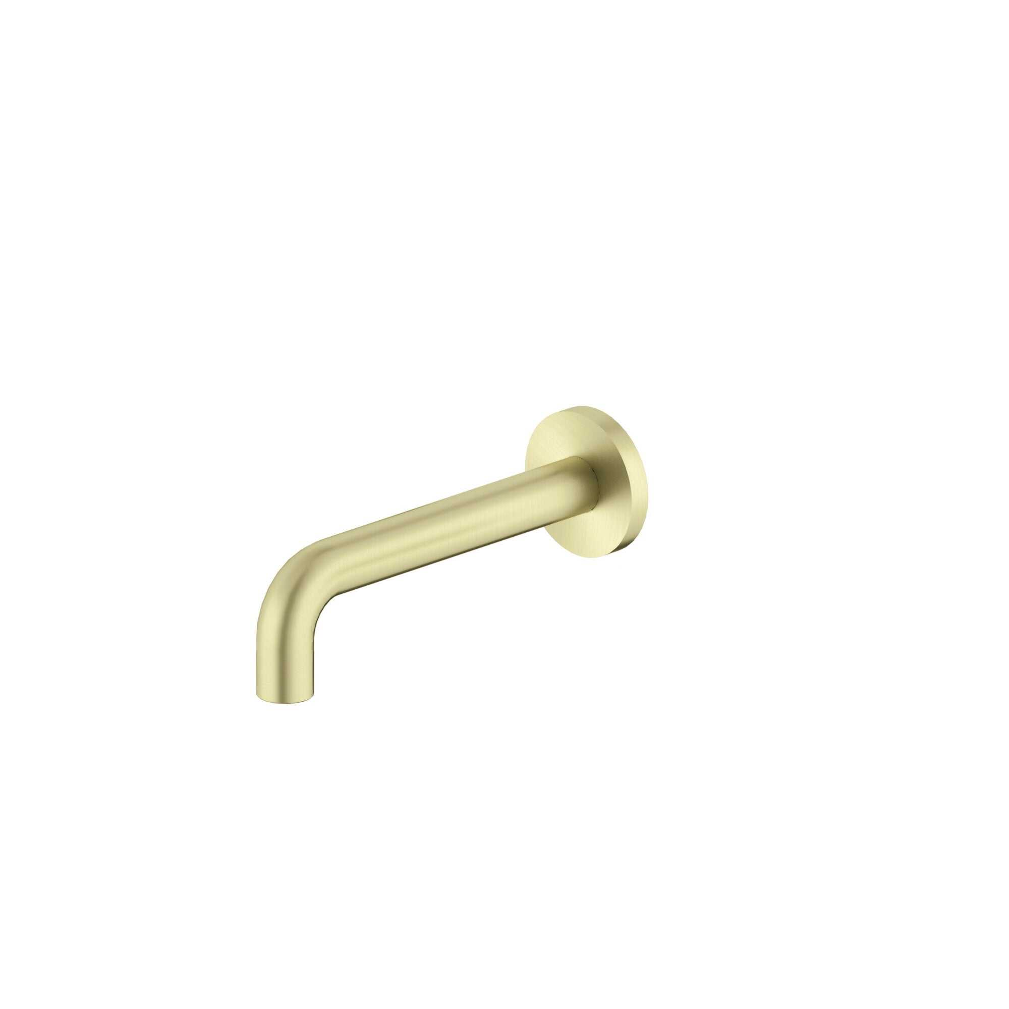 NERO X PLUS WALL BASIN SET SPOUT ONLY 180MM BRUSHED GOLD