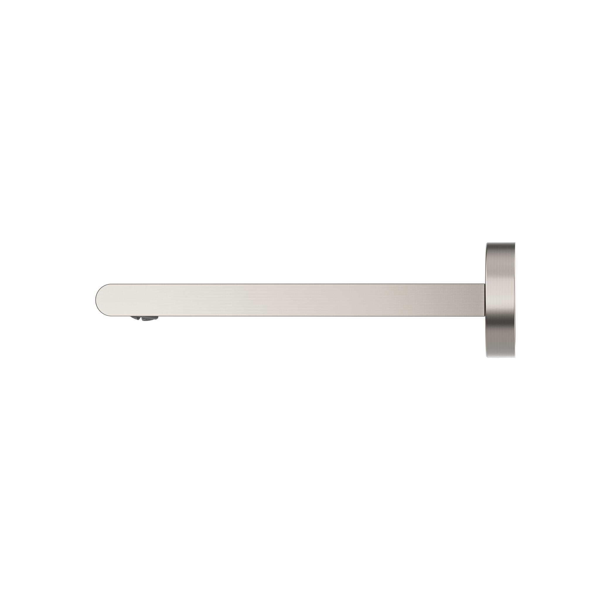 NERO BIANCA FIXED BASIN/BATH SPOUT ONLY 240MM BRUSHED NICKEL