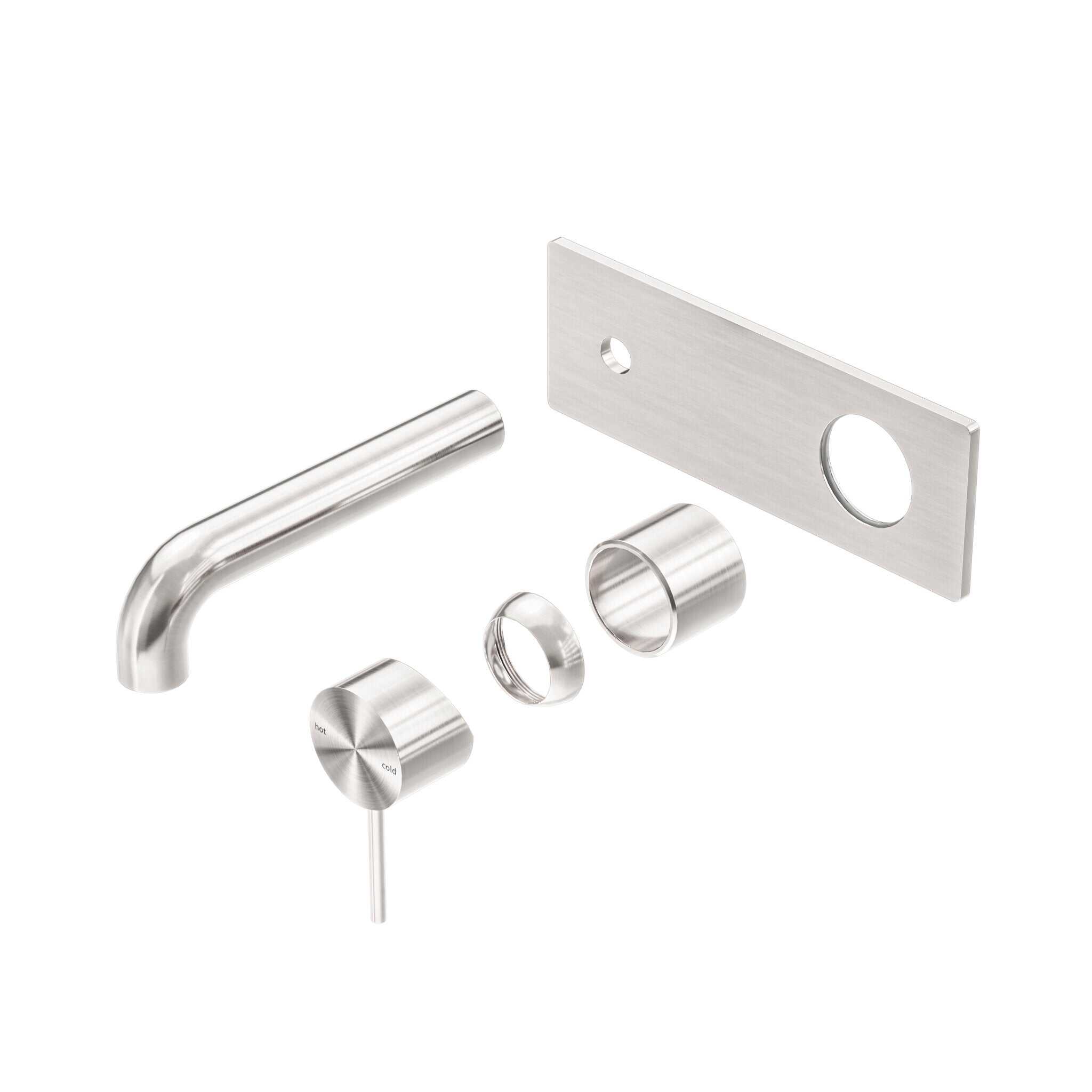 NERO MECCA WALL BASIN/BATH MIXER 160MM TRIM KITS ONLY BRUSHED NICKEL