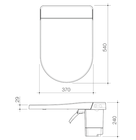 WALL FACED TOILET SUITE (WITH GERMGARD®)